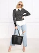 Сумка-шоппер жіноча GUESS NOELLE ELITE TOTE HWQG7879230-BLA Чорна (800070292871) - зображення 2