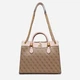 Сумка крос-боді жіноча GUESS NELL LOGO GIRLFRIEND SATCHEL HWSB8735070-LLR Світло-коричнева (800070292894) - зображення 1