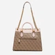 Сумка крос-боді жіноча GUESS NELL LOGO GIRLFRIEND SATCHEL HWSB8735070-LLR Світло-коричнева (800070292894) - зображення 3