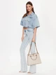 Сумка крос-боді жіноча GUESS NELL GIRLFRIEND SATCHEL HWVB8678070-STO Молочна (800070292914) - зображення 7