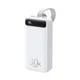 Портативний зарядний пристрій Power Bank Remax RPP-522 Bole 30000 mAh Білий Акумулятор Li-Pol - зображення 1