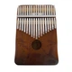 Музыкальный инструмент Калимба Cega (Kalimba) на 17 язычков с гравировкой журавлей Коричневый - изображение 3
