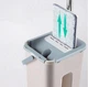 Швабра с ведром для уборки серо-белая - изображение 2
