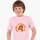 Дитяча футболка Амонг Ас Помаранчевий (Among Us Orange) (25186-2408) 158-164 см Бавовна Рожевий - зображення 1