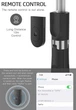 Монопод-тринога bluetooth штатив палиця для селфи FGCLSY L01 Чорний - зображення 6