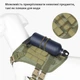 Шлея для собак Vest, тактичний жилет з ручкою М (60-80см) Зелений (132М-GREEN) - зображення 5