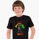 Детская футболка Лего Ниндзяго Коул (LEGO Ninjago Masters of Spinjitzu Cole) (25186-2640) 122-128 см Хлопок Черный - изображение 1