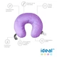 Подушка Sonex Ideal для путешествий 30x35х10 см Фиолетовая (SO102169) - изображение 2