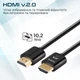 Кабель Promate ProLink4K2-150 HDMI to HDMI v2.0 UHD HDR 1.5 м Black (prolink4k2-150.black) - изображение 3