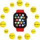 Смарт-годинник AURA X1 Pro 44mm Red (SWAX144R) - зображення 4
