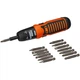 Отвертка Black&Decker с битами PH1, PZ2, SL8, Tx20, SQ1, PZ2, SQ3, L= 50 мм, 19 шт, блистер (A7073) - изображение 1