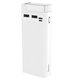 Power bank Hoco J62 30000 mAh портативная батарея повербанк с фонариком 3xUSB White - изображение 2