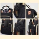 Рюкзак для мам Yuamnear 18L — 3 термокишені для пляшечок, кріплення на коляску в комплекті, бічний доступ без зняття, водостійкий, чорний - изображение 6