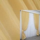 Шторы 2шт. 150х270см. VR текстиль из атласной ткани Монорей. Цвет золотистый. Код 801ш - изображение 1
