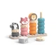 Пирамидка-сортер Viga Toys PolarB Зверята (44022) - изображение 1