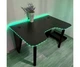 Стіл комп'ютерний з LED RGB підсвічуванням геймерський ігровий DROM Lite Black + підставка під ПК - зображення 5