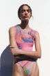 Боди розовое с принтом зара zara — m - изображение 3