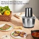 Электрический измельчитель кухонный молния RAF Grinder R7019G 1000Вт чаша нержавеющая сталь 2л, 2 скорости, 4 лезвия - изображение 6