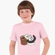 Дитяча футболка Вся правда про ведмедів (We Bare Bears) (25186-2665) 104-110 см Бавовна Рожевий - зображення 1