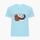 Дитяча футболка Вся правда про ведмедів (We Bare Bears) (25186-2665) 134-140 см Бавовна Блакитний - зображення 4