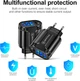 Сетевое зарядное устройство Xiamen 3 USB Type-C Super Charge/Quick Charge 3.0 5V/2.4A Black (PH050557) - изображение 7