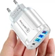 Сетевое зарядное устройство Xiamen 3 USB Type-C Super Charge/Quick Charge 3.0 5V/2.4A White (PH050558) - изображение 2
