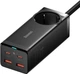 Мережевий зарядний пристрій Baseus GaN3 Pro Desktop Powerstrip AC+2U+2C 100W EU (With Cable Type-C to Type-C 100W 20V/5A 1m) Black (PSZM000401) - зображення 1