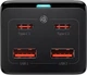 Мережевий зарядний пристрій Baseus GaN3 Pro Desktop Powerstrip AC+2U+2C 100W EU (With Cable Type-C to Type-C 100W 20V/5A 1m) Black (PSZM000401) - зображення 5