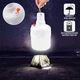Акумуляторна підвісна лампа світильник для кемпінгу Soft Lamp KL-240 с сонячної баретеей і крюком - зображення 1