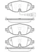 Колодка тормозов. диск. SKODA OCTAVIA 2012-VW GOLF VII 2012-AUDI A3 передн. (выр-во REMSA) Remsa (151501) - изображение 1
