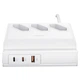 Мережеве зарядне Usams US-CC160 P1 65W Super Si Fast Charging USB Extension Socket Білий - зображення 1