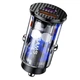 Автомобільне зарядне (АЗУ) Usams US-CC127 C25 42.5W + PD 20W Mini Прозорий/Чорний - зображення 1