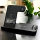Беспроводная зарядка Wireless Charger 4в1 W-33 зарядная док-станция. Черная - изображение 2