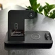Беспроводная зарядка Wireless Charger 4в1 W-33 зарядная док-станция. Черная - изображение 9