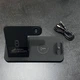 Беспроводная зарядка Wireless Charger 4в1 W-33 зарядная док-станция. Черная - изображение 10