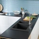 Кухонна мийка кам'яна HANSGROHE 43315170, чорний - зображення 5