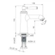 Смеситель для умывальника IMPRESE HYDRANT ZMK031806010 - изображение 2