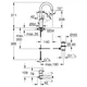 Смеситель для умывальника GROHE EUROSMART NEW 23537003, хром - изображение 2