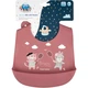 Слюнявчик Canpol babies Bonjour Paris силиконовый с карманом красный (74/027_red) - изображение 2