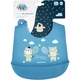 Слюнявчик Canpol babies Bonjour Paris силиконовый с карманом синий (74/027_blu) - изображение 2