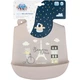 Слюнявчик Canpol babies Bonjour Paris силиконовый с карманом беж (74/027_bei) - изображение 2