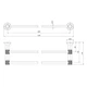 Держатель полотенец IMPRESE BRENTA ZMK091908290, графитовый - изображение 2
