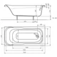 Ванна акриловая KOLO SENSA 150x70 XWP355000N - изображение 2