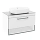 Тумба с умывальником IMPRESE BLACK EDGE f32119W, белый - изображение 1