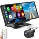 Комплект для парковки с 9.3" сенсорным монитором - видеорегистратором и камерой заднего вида Podofo A3073, FullHD, CarPlay / Android Auto - изображение 1