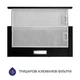 Витяжка телескопічна MINOLA HTL 614 BL LED (450 м3/рік, 2 швидк., кнопкове кер.) 256741 - зображення 3