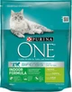 Сухой корм Purina One Indoor для взрослых кошек, живущих в помещении, с индейкой 5шт*800г - изображение 1