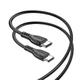 Кабель BOROFONE BX51 Triumph 60W charging data cable Type-C to Type-C Black (6931474751669) - зображення 2