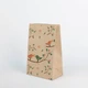 Пакет Подарунковий для короваю eko-kraft 150*90*240 мм - 10 шт/уп Весільний Крафт Пакет для гостинців і солодощів Паперовий Пакет для кендібару "Пташечки" - зображення 1