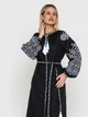 Вишита сукня Narodnyy Butik Ясні Зорі чорний льон 1542.1 42 - зображення 4